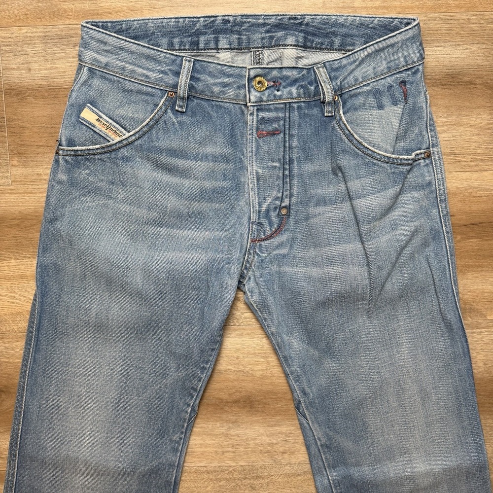 Diesel Bumix Jeans Men 29x34 Blue Relaxed Straight Made Italy Denim Skater Y2K - Picture 2 of 15